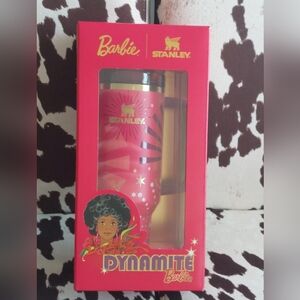 Barbie x Stanley 80s Dynamite Barbie 40 oz Tumbler Set NIB